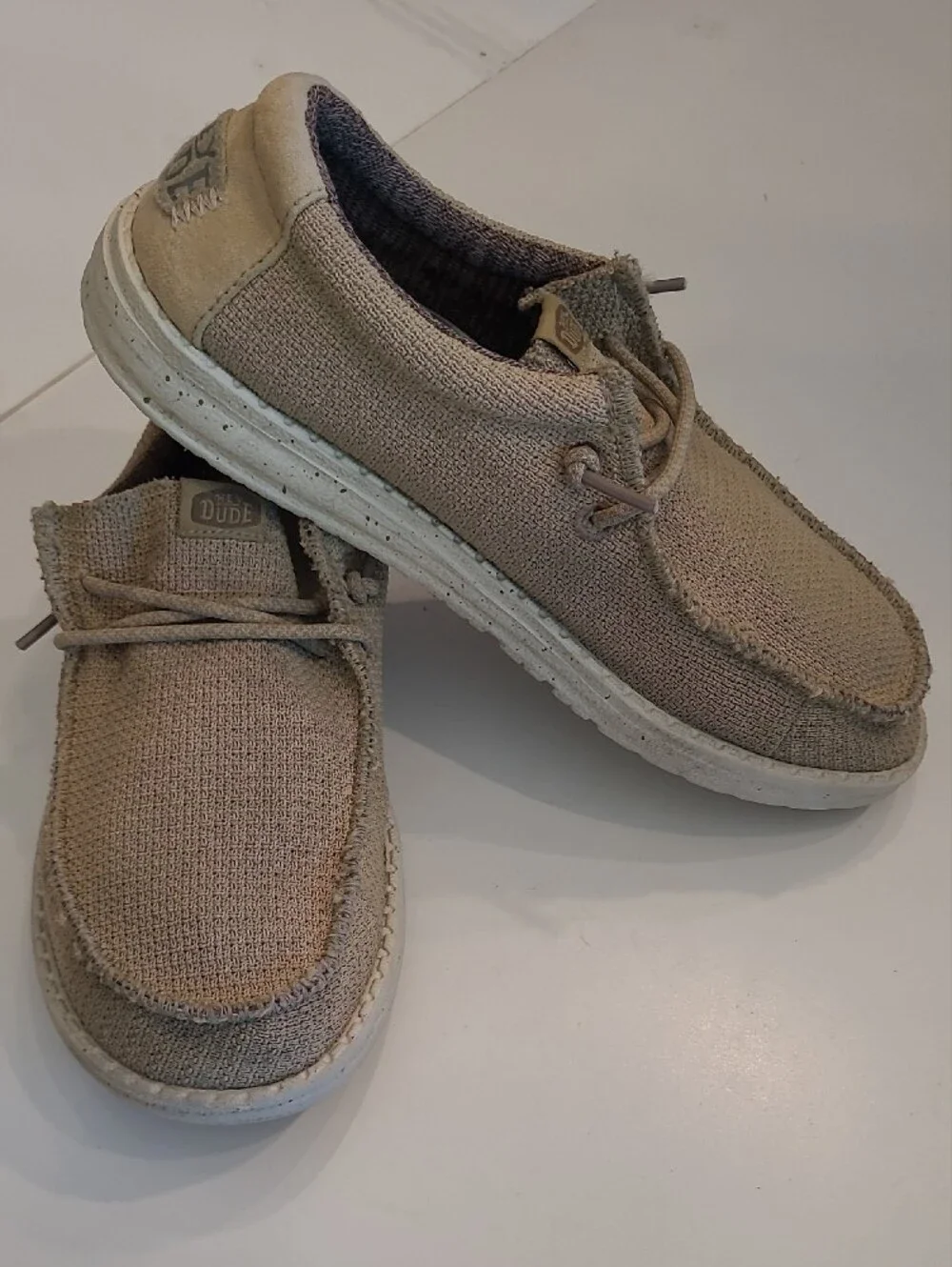 Hey Dude Wally Sport Mesh Boat Shoe Low-Top Loafer Slip-On Moccasin Sneakers